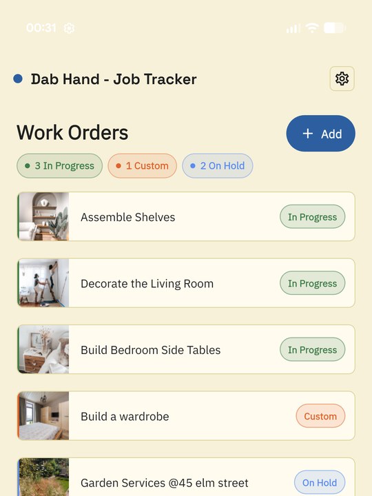 Dab Hand in its dyslexia-friendly theme, on a cream background